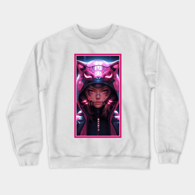 Anime Race Girl | High Quality Anime Artwork | Chibi Manga Anime Art Crewneck Sweatshirt by AlNoah